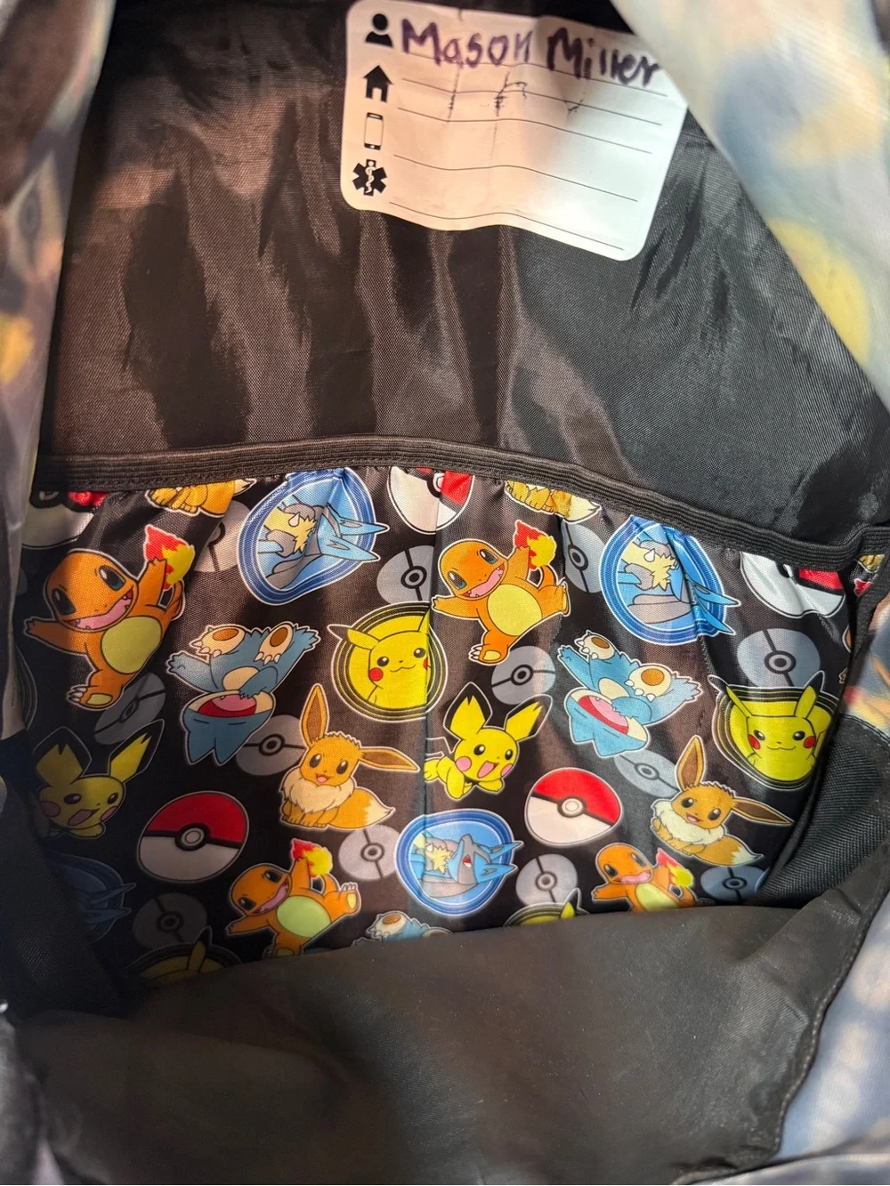 Pokemon Kids Backpack and Pikachu Plush - Yellow, Black, Red